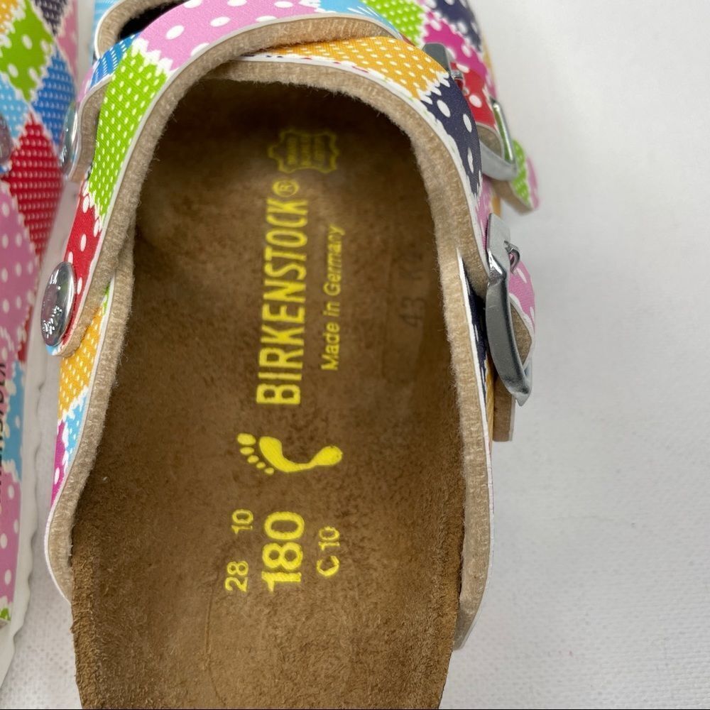 Birkenstock Dorian Patchwork Mules Clogs NIB - Picture 6 of 9